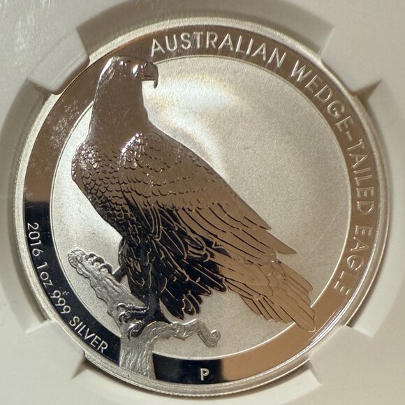 2016-P Australia Silver $1 Wedge-Tailed Eagle Coin GemBU NGC - Picture 5 of 6